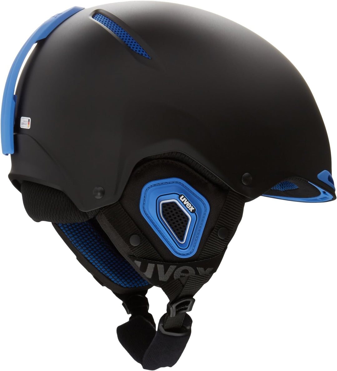 UVEX Skihelm JAKK, Black-Cyan Mat, 52-55 cm