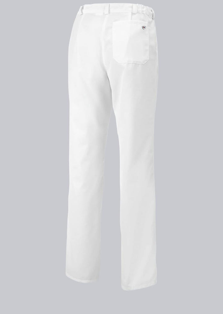 BP 1647-400-21-36n Hosen für Frauen, mit Bundfalten und Taschen, 215,00 g/m² Stoffmischung, weiss, 3