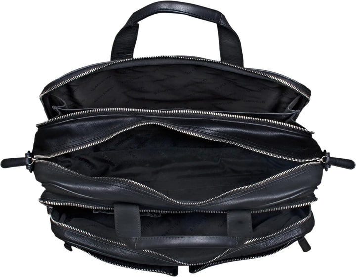 STILORD 'Remus' Ledertasche Umhängetasche Leder Aktentasche Gross 15,6 Zoll Laptoptasche abnehmbarer