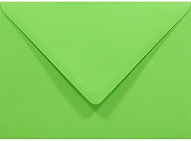 Netuno 1000 Brief-Umschläge Grün DIN B6 125x 175 mm 80g Rainbow Briefkuverts farbig Spitzklappe ohne