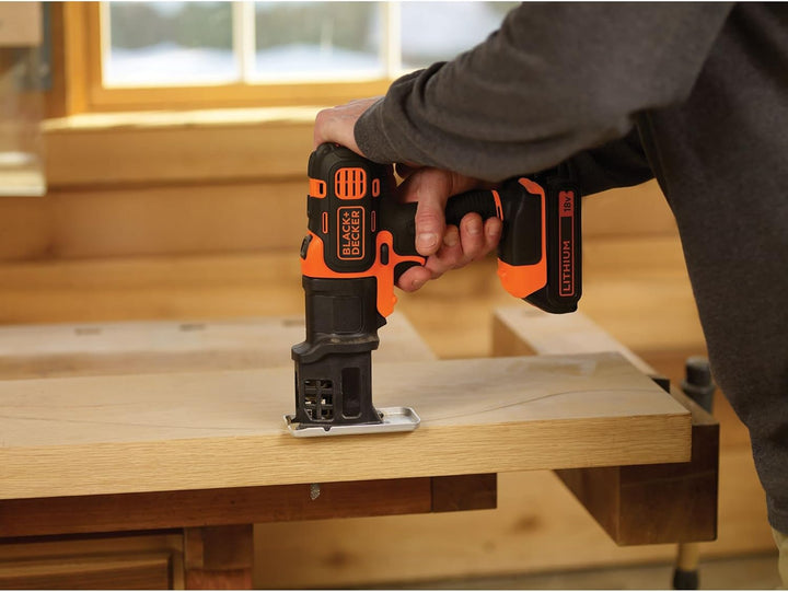 Black+Decker Multievo Stichsägen-Kopf (14,4V Multifunktionswerkzeug-Zubehör, 0-2500 Hübe pro Minute,