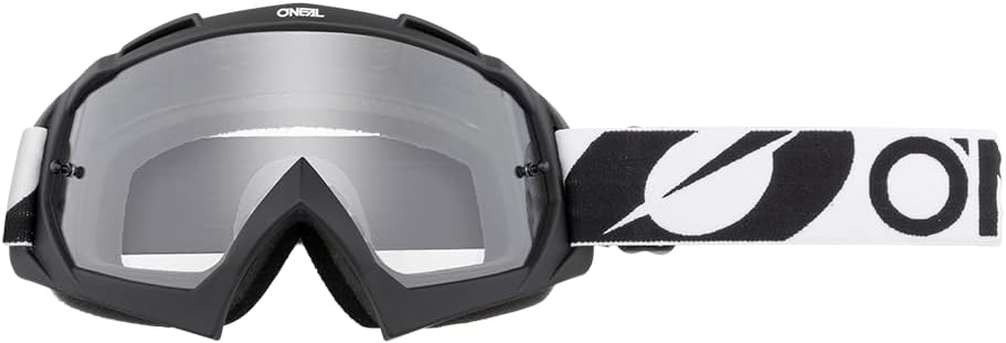 O'NEAL Oneal B-10 Twoface Silver Mirror Motocross Brille Einheitsgrösse Schwarz Clear, Einheitsgröss