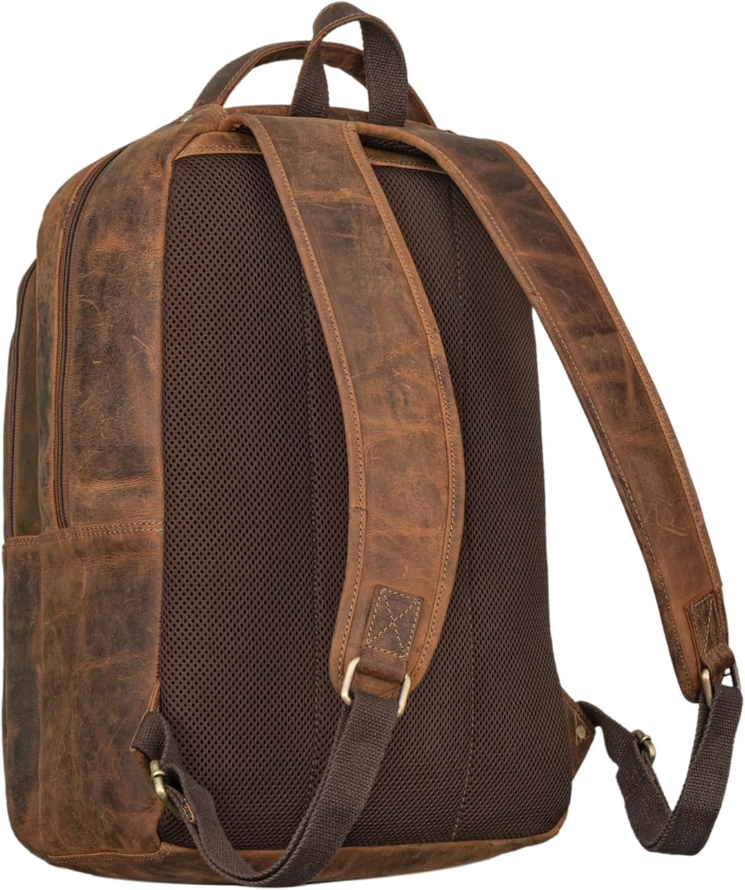 STILORD 'Keno' Leder Rucksack mit Laptopfach 15,6 Zoll Business Rucksack Herren und Damen Bürorucksa
