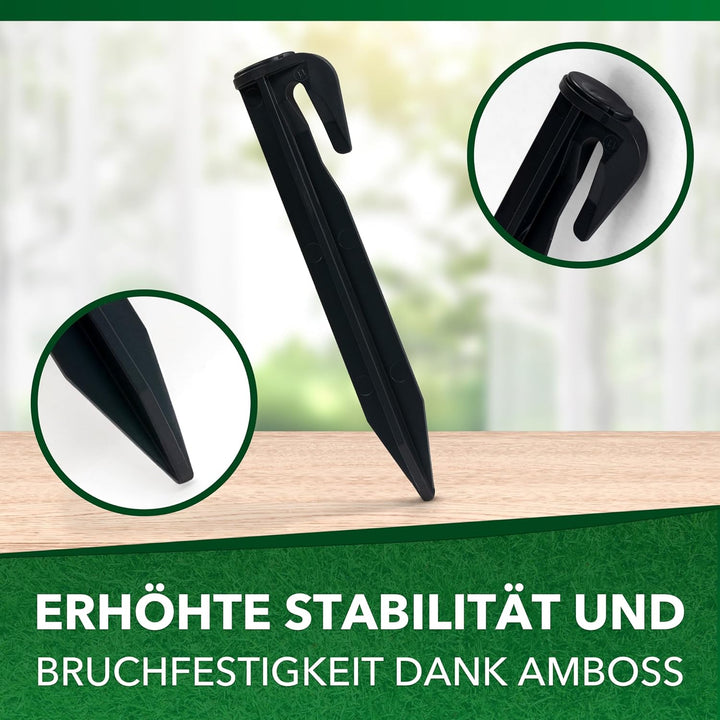 Genisys Haken kompatibel mit LANDROID von Worx Nägel Mähroboter Kabel Befestigungs Heringe Erdanker