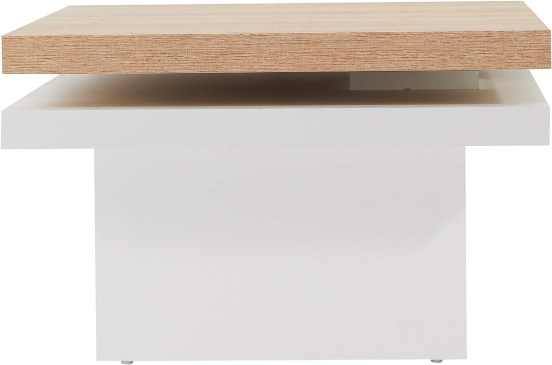 Alfa-Tische Tango Couchtisch, Holz, Sonoma Eiche, 70x70x42 cm