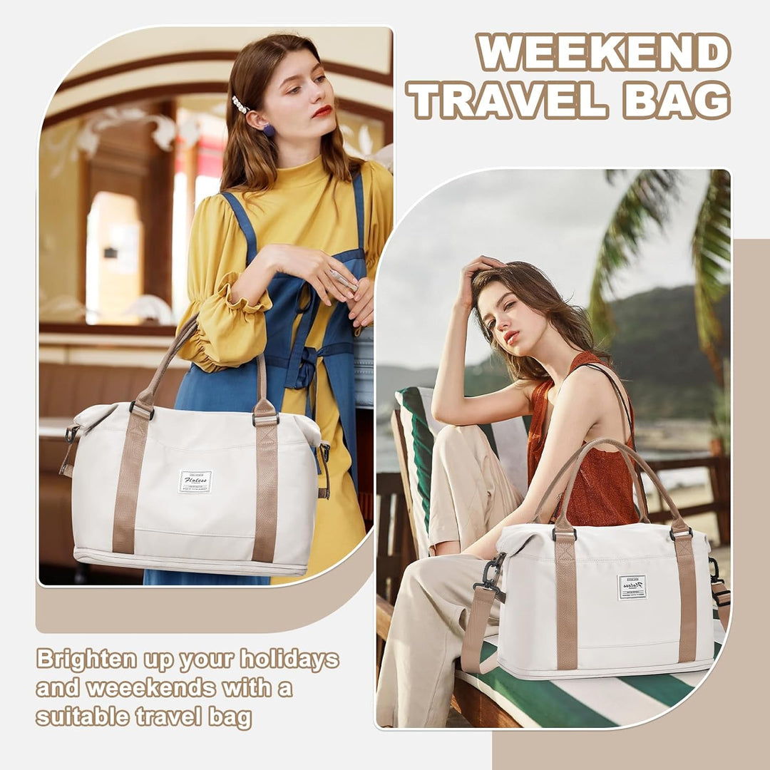 WEPLAN Reisetasche Damen Handgepäck Tasche Ryanair 40x20x25 für Flugzeug Tasche Weekender Damen Trav