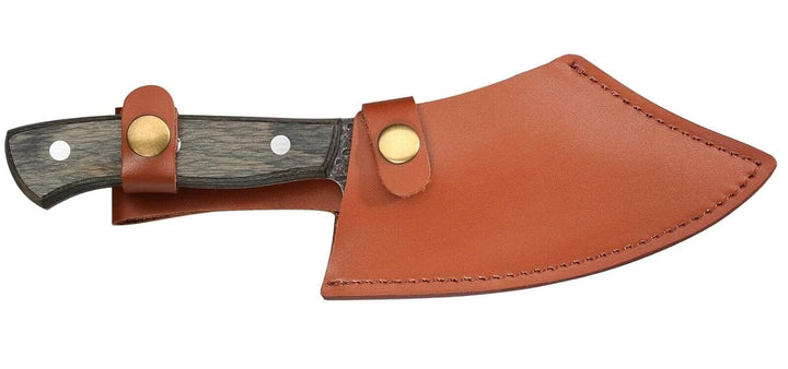 Zassenhaus Kochmesser FARMER 14 cm | handgefertigter Klingenstahl mit Loch | Griff aus Pakkaholz | m