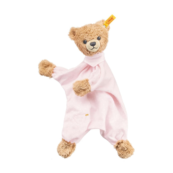 Steiff Schlaf - gut - Bär Schmusetuch - 30 cm - Teddybär mit Kleid - Kuscheltier für Babys - weich &