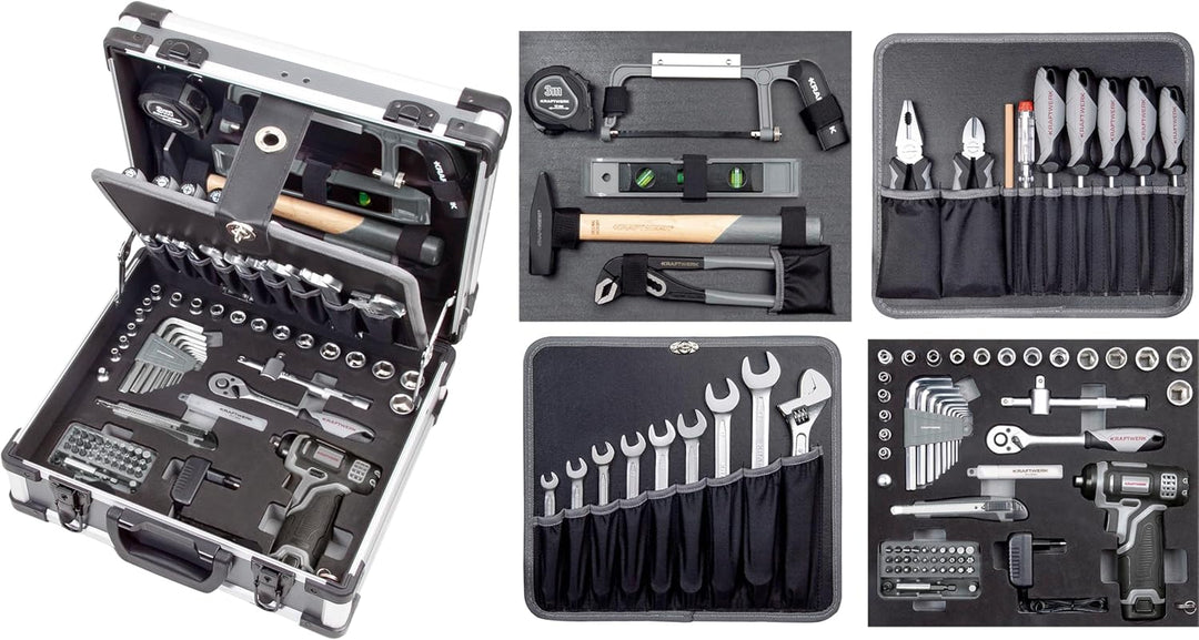 Kraftwerk 202152000 Werkzeugkoffer mit Akkuschrauber
