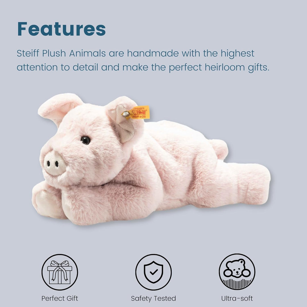 Steiff Kuscheltier Schwein Piko, Süsses Stofftier, Jungen, Mädchen & Babys ab 0 Monaten, Soft Cuddly