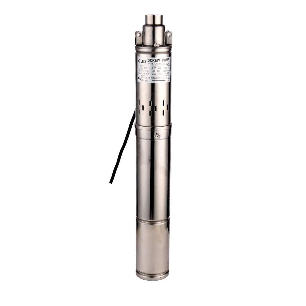 SHYLIYU Tiefbrunnenpumpe Edelstahl Tauchpumpe Ø76mm Brunnenpumpen 1800l/min wasserpumpe für brunnen