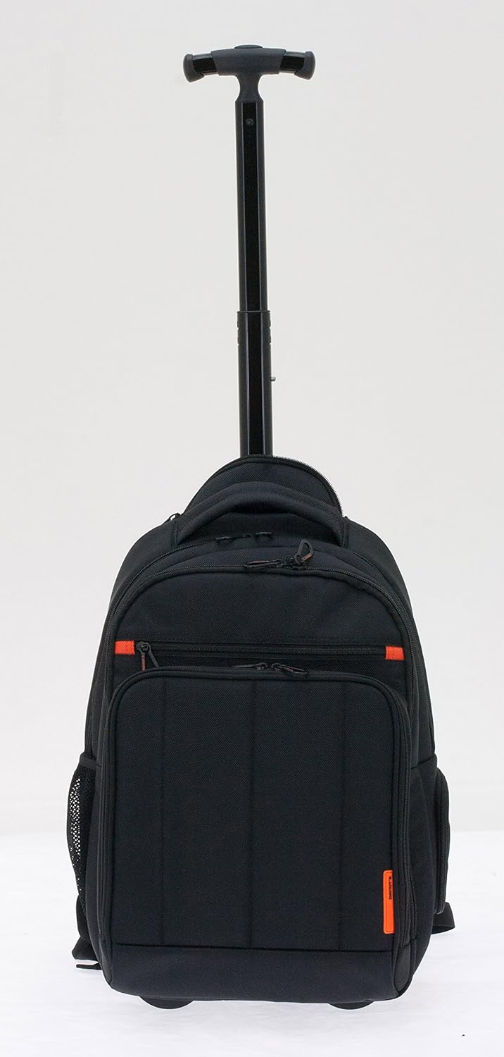 Bowatex Business Trolley Rucksack Akten Laptop Netbook Tablet 48 cm Schwarz