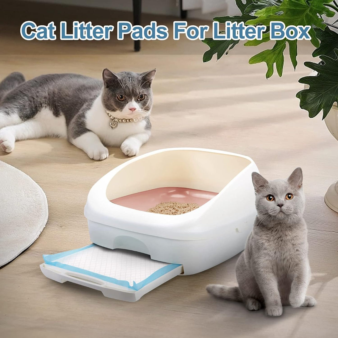 Ownpets Katzenstreu-Pads 45 x 33 cm, auslaufsicher, 6-lagig, Kätzchen-Trainingspads, Katzentoilette,
