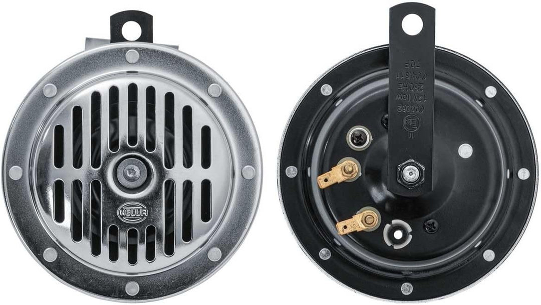 HELLA Horn - HEAVY DUTY HORN S130 SET - 24V - 118dB(A) - Frequenzbereich: 280/380Hz - Tiefton/Hochto