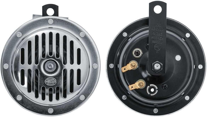 HELLA Horn - HEAVY DUTY HORN S130 SET - 24V - 118dB(A) - Frequenzbereich: 280/380Hz - Tiefton/Hochto