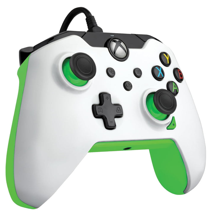 PDP verkabelt Controller Neon weiss für Xbox Series X|S, Gamepad, verkabelt Video Game Controller, G