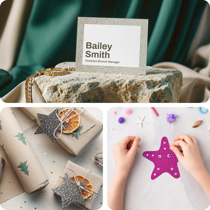 Netuno 50 Blatt Perlmutt-Graphit Dekorpapier, geprägt- Schuppenmuster, 180x250mm, Prägekarton, Struk