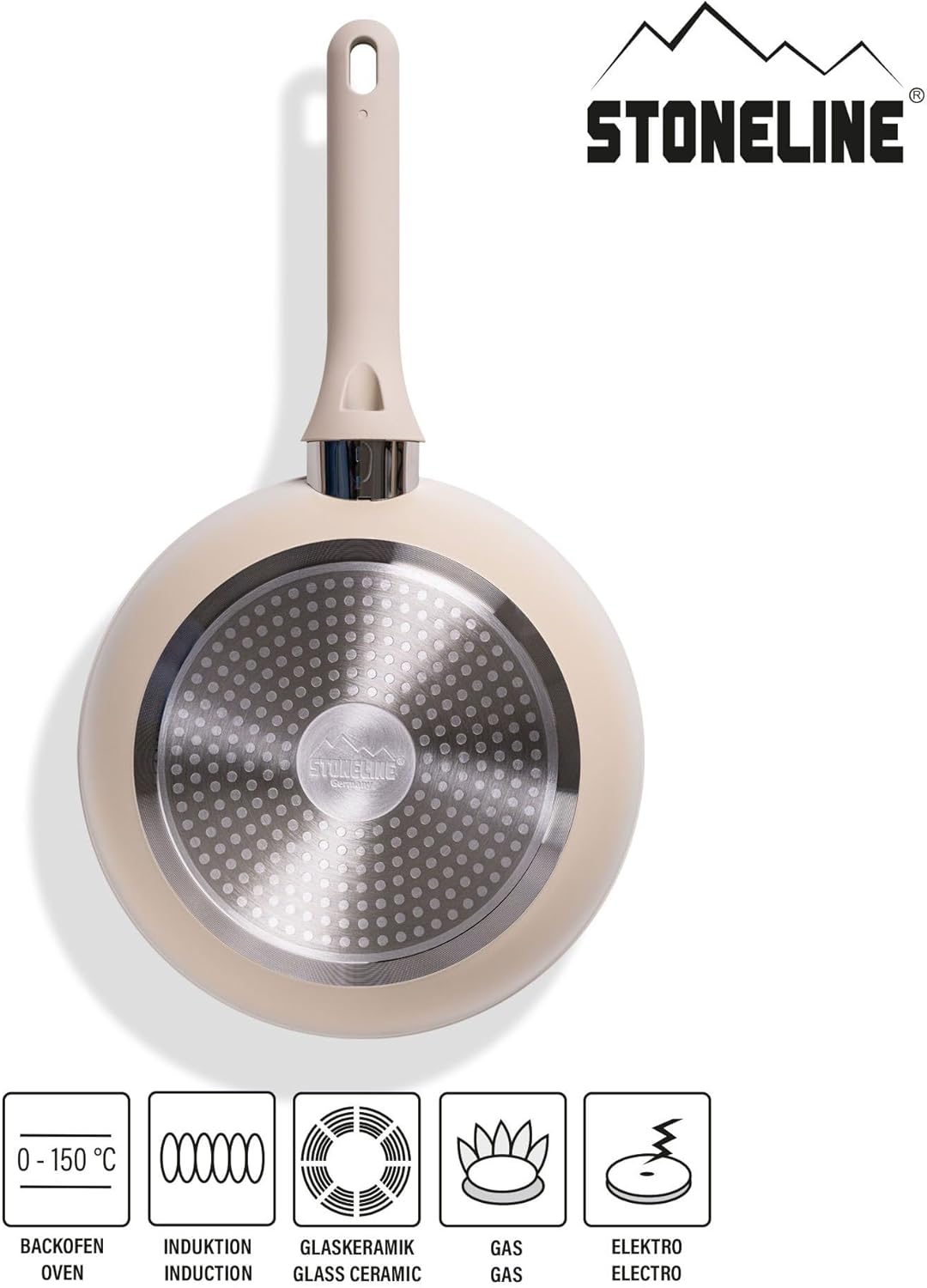 STONELINE Pfannen und Töpfe Set 11-teilig, Topfset mit Deckel, Kochtopf Pfanne Induktion, Für alle H