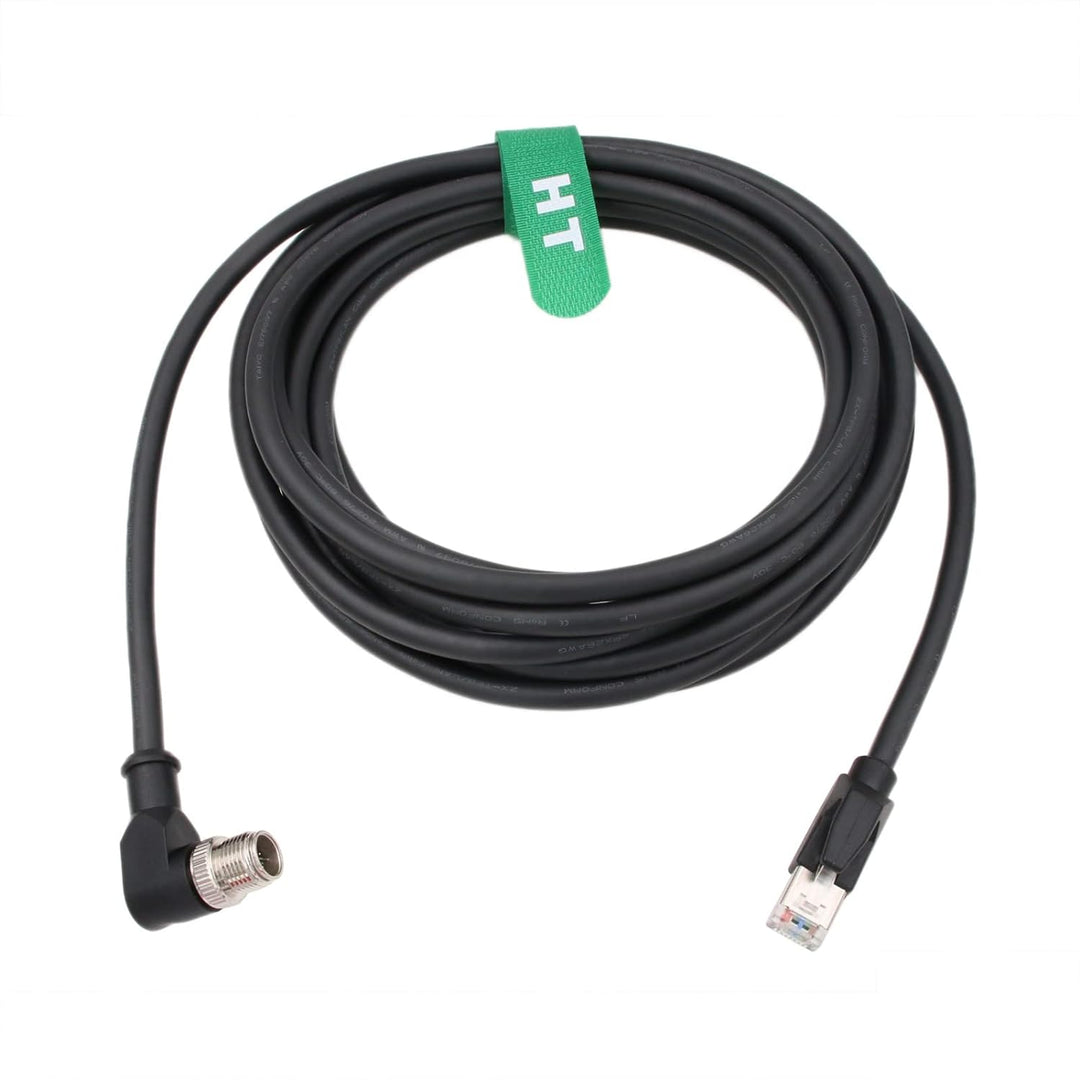 HangTon Gigabit Ethernet M12 8 Pin X-Coded RJ45 CAT 6A Netzwerk Datenkabel für Cognex Basler Sensor