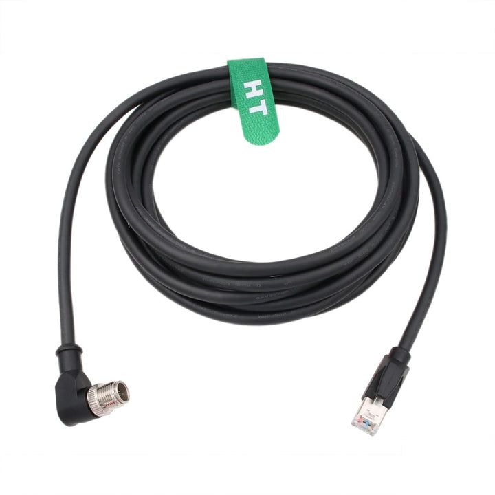 HangTon Gigabit Ethernet M12 8 Pin X-Coded RJ45 CAT 6A Netzwerk Datenkabel für Cognex Basler Sensor