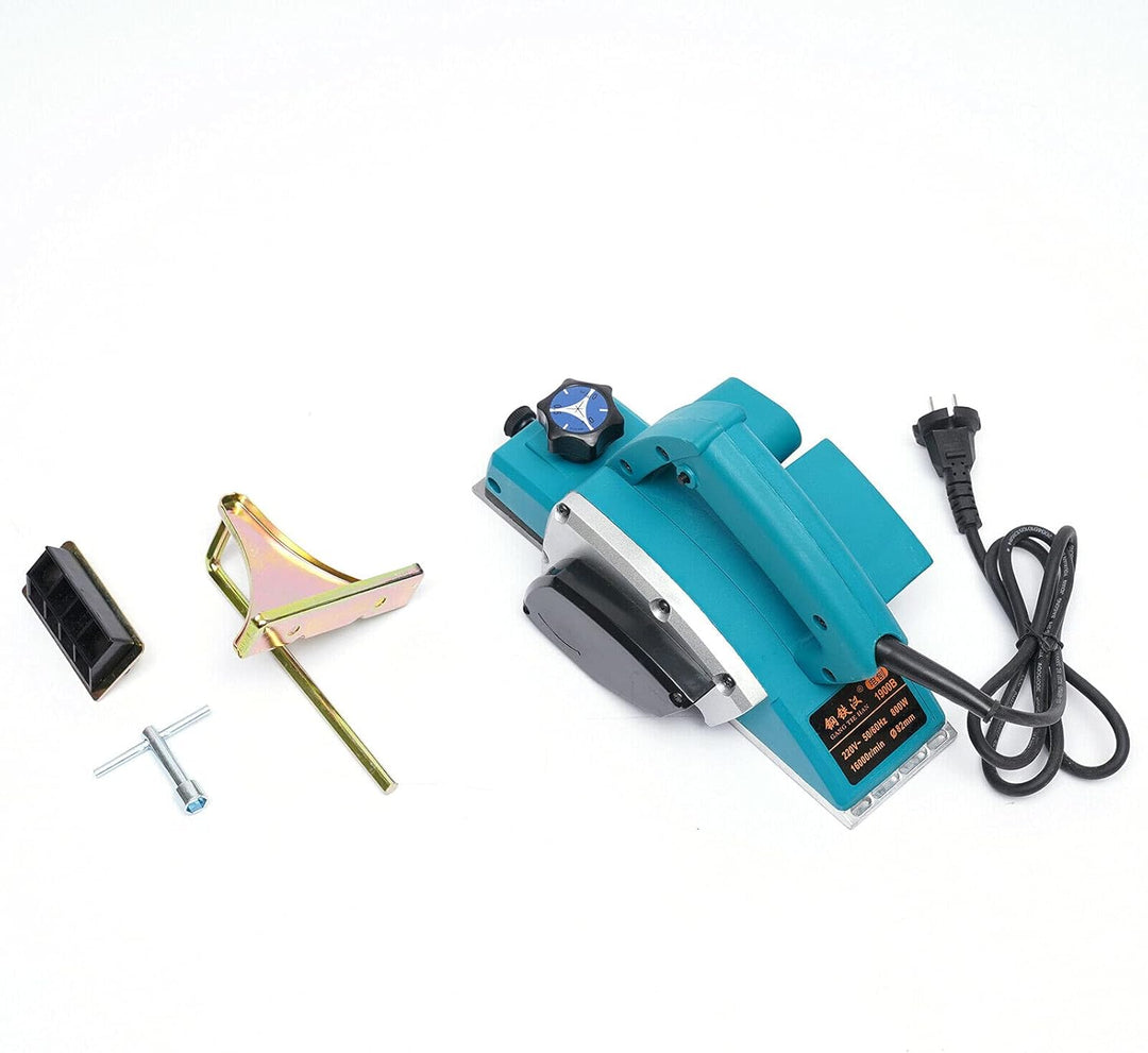 Elektro Hobelmaschine 800W Handhobel Elektrohobel Holzhobel 11000UPM, Spantiefe 1mm,Hobel Elektrisch