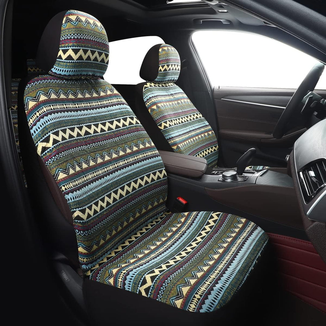 SOBONITO Auto-Sitzbezüge Vordersitze,Auto-Sitzbezug Set Universal für Fahrersitz und Beifahrer Auto-