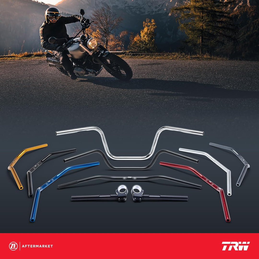 TRW Lucas MCL153T 22 mm Aluminium Lenker Moto Cross, niedrig, titan