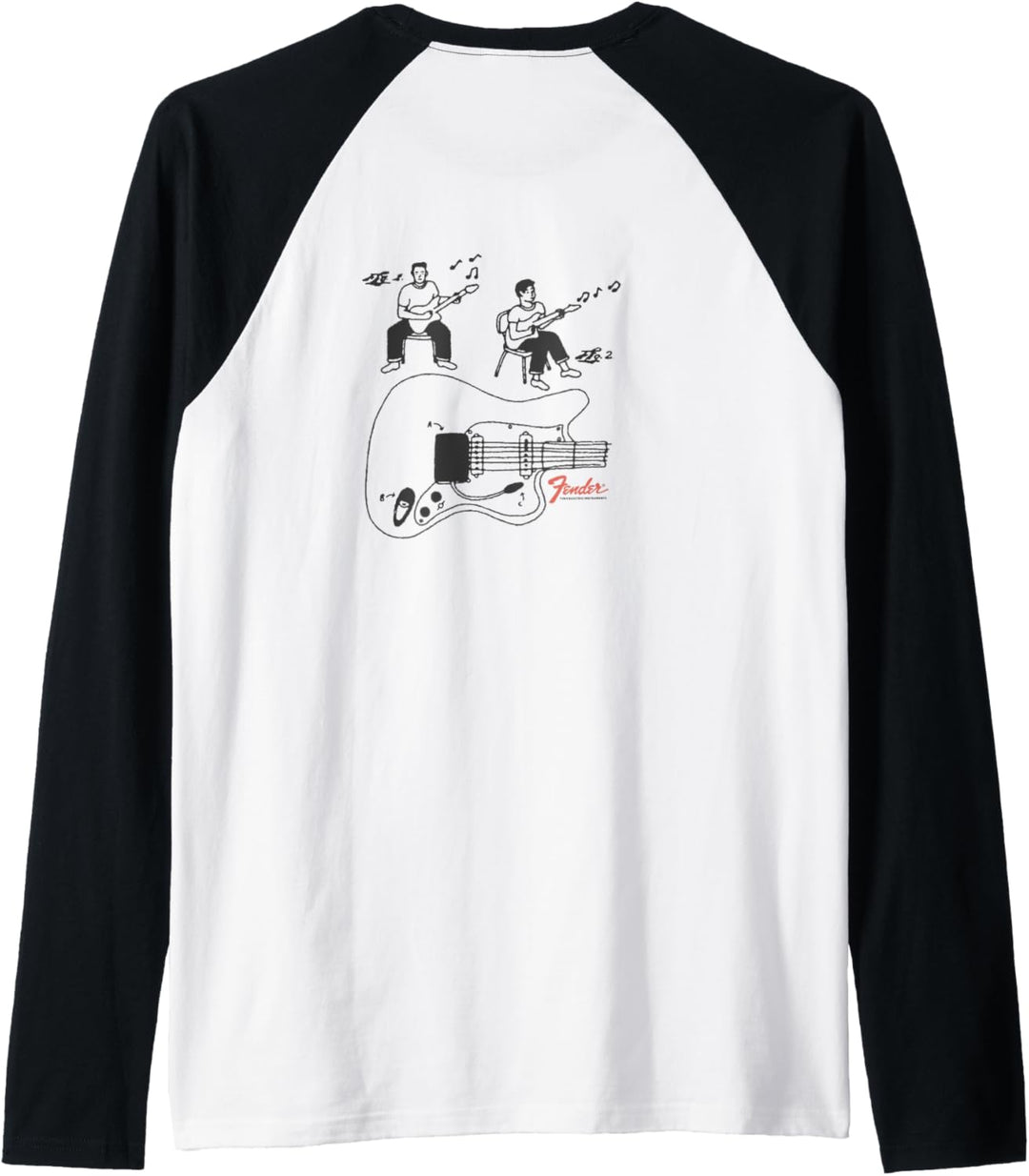 Fender Fine Electric Instruments Pocket Size Classic Logo Raglan