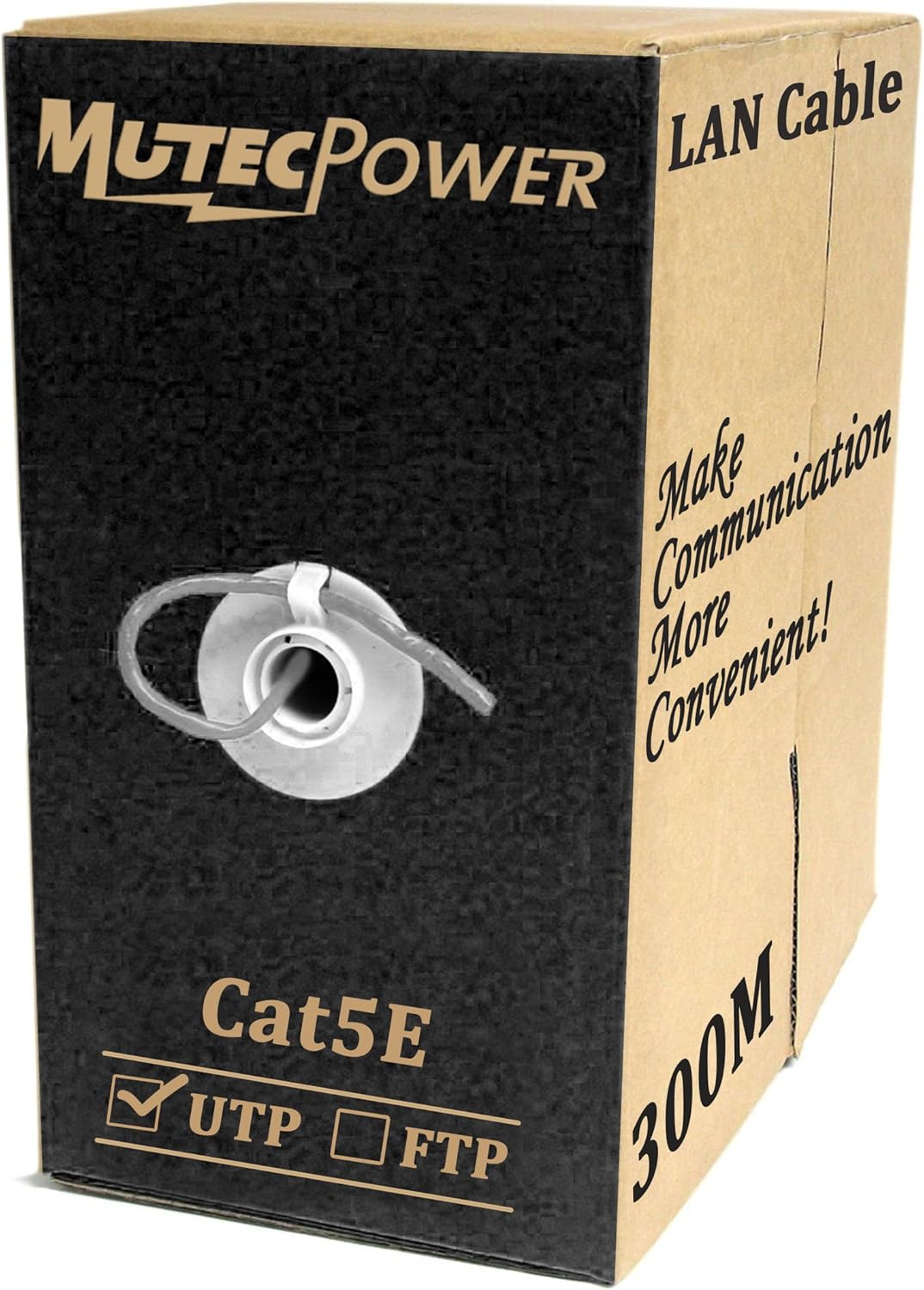 MutecPower CAT5E Indoor Ethernet RJ45 300M - CCA - Internet Router Web Netzwerk-Patchkabel LAN-Kabel