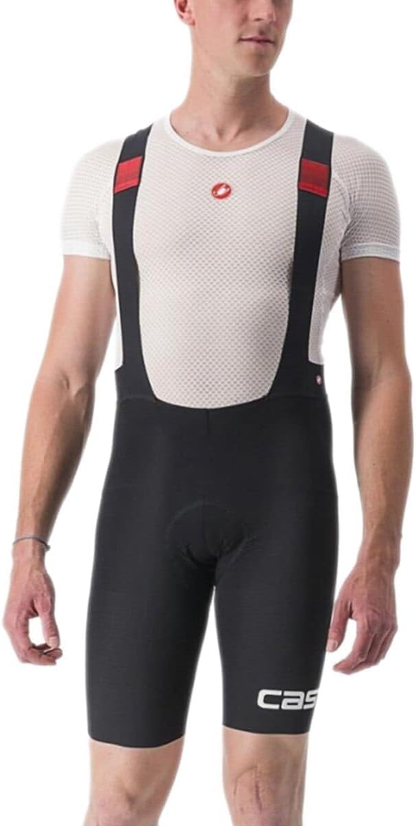 CASTELLI Herren Shorts Premio Black Bibshort Ltd Edition S Schwarz-weiss, S Schwarz-weiss