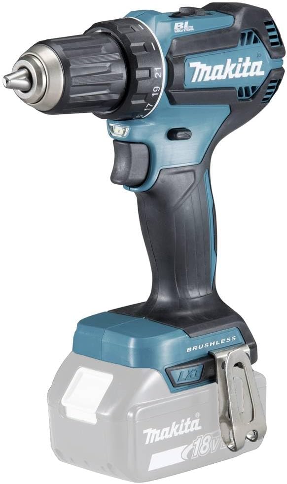 Makita DDF485Z Akku-Bohrschrauber 18 V (ohne Akku, ohne Ladegerät), Blau/Silber