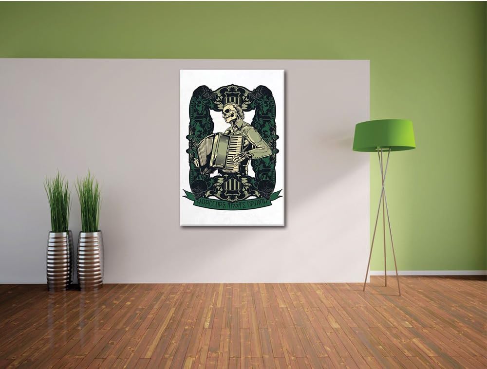 Hardcore meets Drama white Bild auf Leinwand, XXL riesige Bilder fertig gerahmt mit Keilrahmen, Kuns