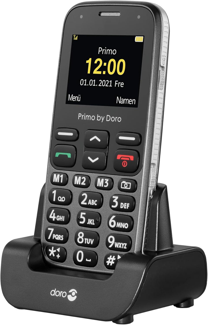 Primo 218 by Doro GSM Mobiltelefon mit grossem Fardisplay, Notruftaste, Taschenlampe, Ortung, inkl.