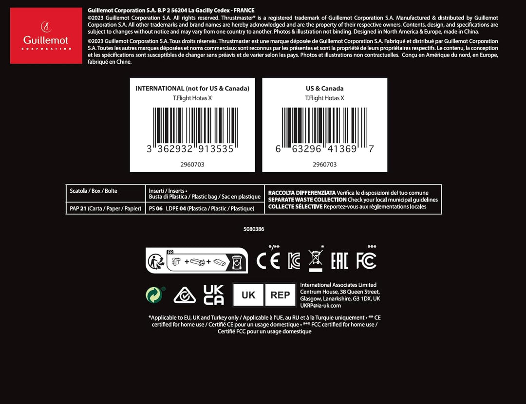 Thrustmaster T.Flight HOTAS X, Joystick und Schubhebel mit doppeltem Steuerrudersystem, Tasten und p