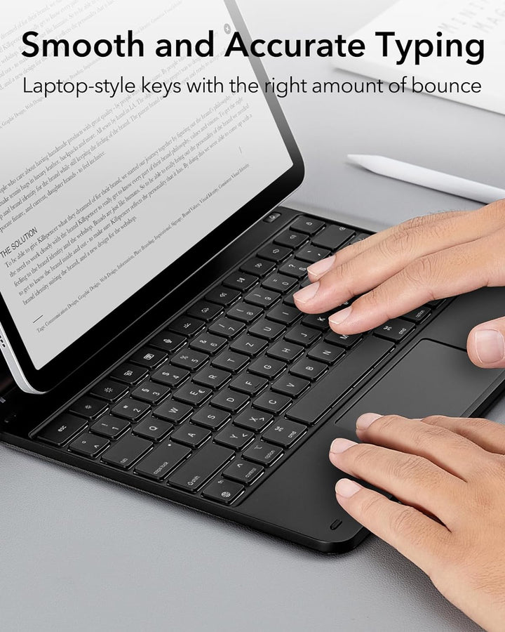 ESR Rebound Magnetische Keyboard Hülle, iPad Tastatur kompatibel mit iPad Pro 12.9 2022/2021, Freisc