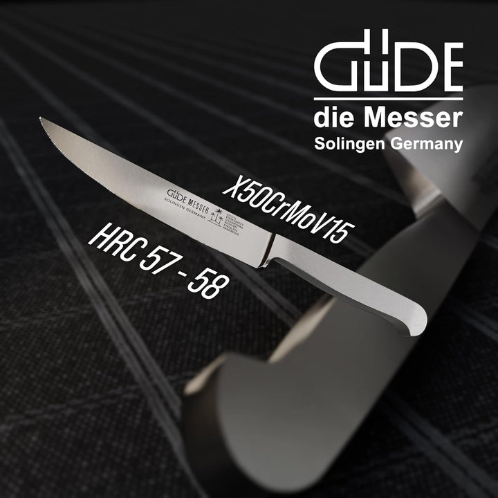 Güde Steakmesser, Chromstahl, Silber