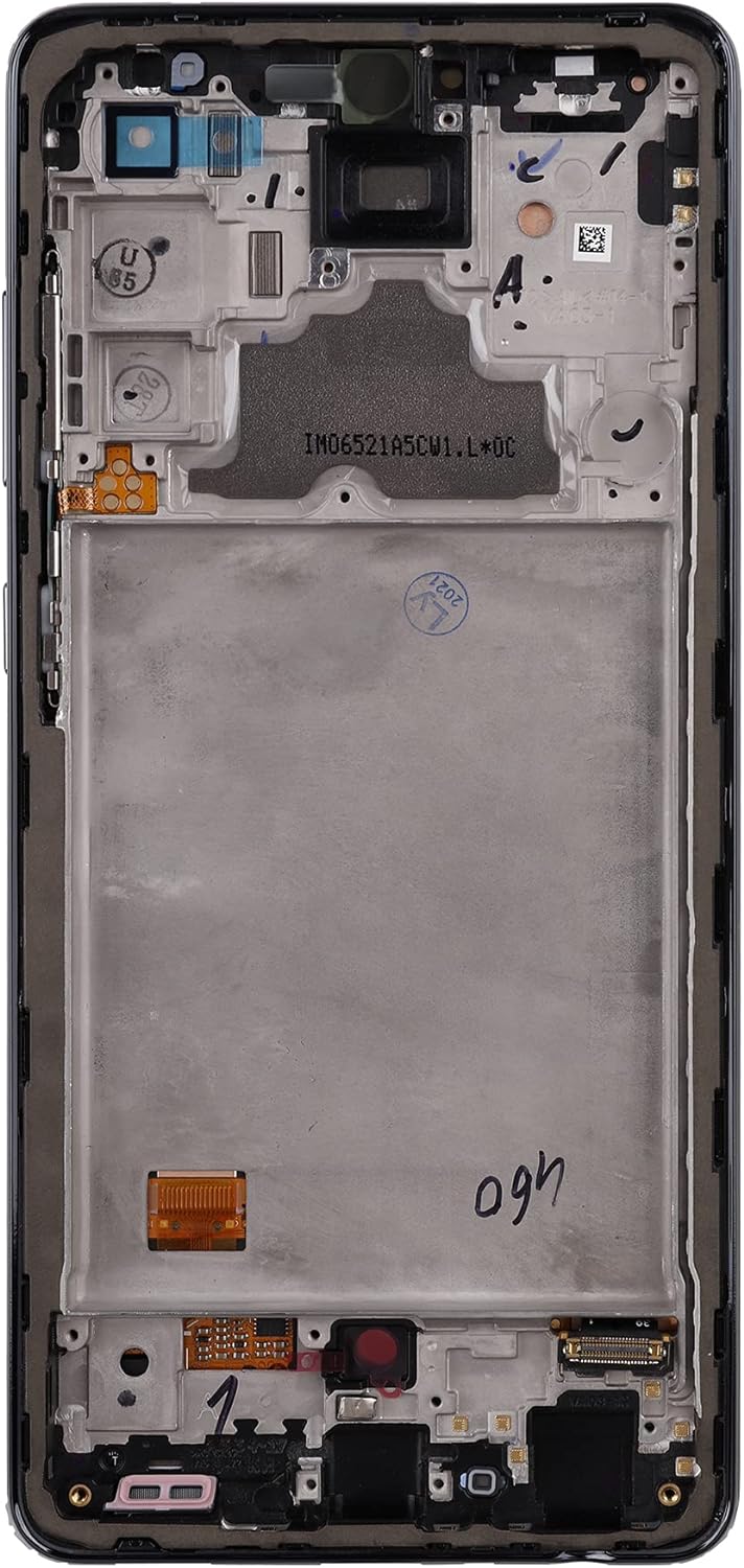 Duotipa Display Kompatibel mit Samsung Galaxy A72 SM-A725F SM-A725F/DS 6.7" Super AMOLED (Schwarz mi