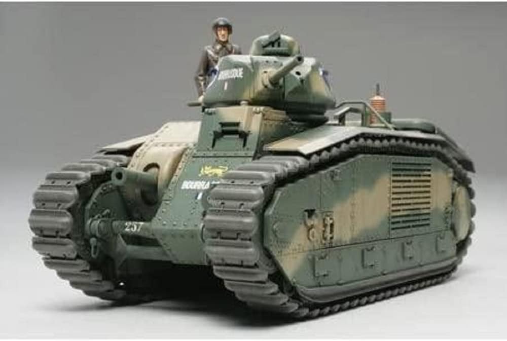 Tamiya 300035282-1:35 WWII Französische Kampfpanzer B1 bis (1), grün