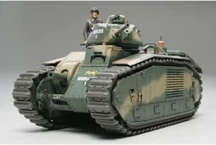 Tamiya 300035282-1:35 WWII Französische Kampfpanzer B1 bis (1), grün