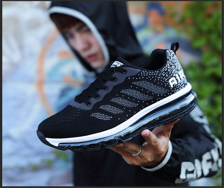 frysen Herren Damen Sportschuhe Laufschuhe mit Luftpolster Turnschuhe Profilsohle Sneakers Leichte S