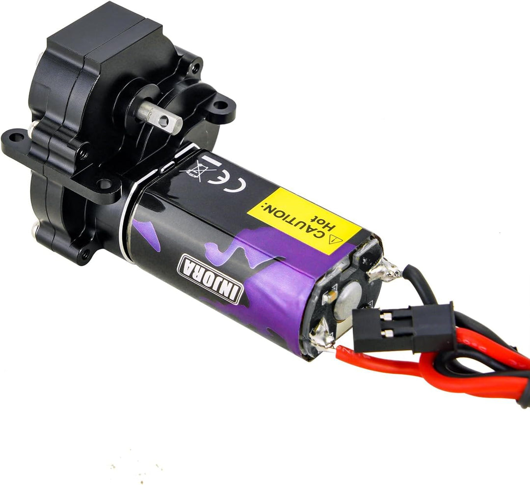 INJORA 180 Pro 48T Motor und Getriebe Getriebemit Low Range Stahl Ausrüstung für 1/18 TRX4M Upgrade