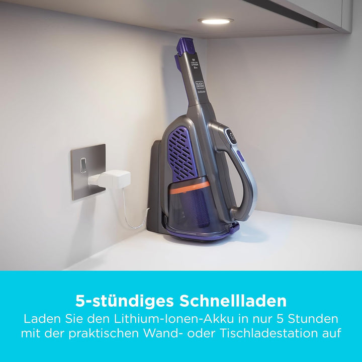 Black+Decker 36 Wh / 18 V Akku-Handstaubsauger Dustbuster Pet mit smart tech (mit Cyclonic Action, i