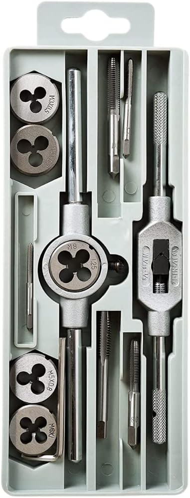 GSR Profi Gewindeschneidsatz, 14-teilig, Gewindebohrer Set M3-M12 WS, Handgewindebohrer, Gewindeschn