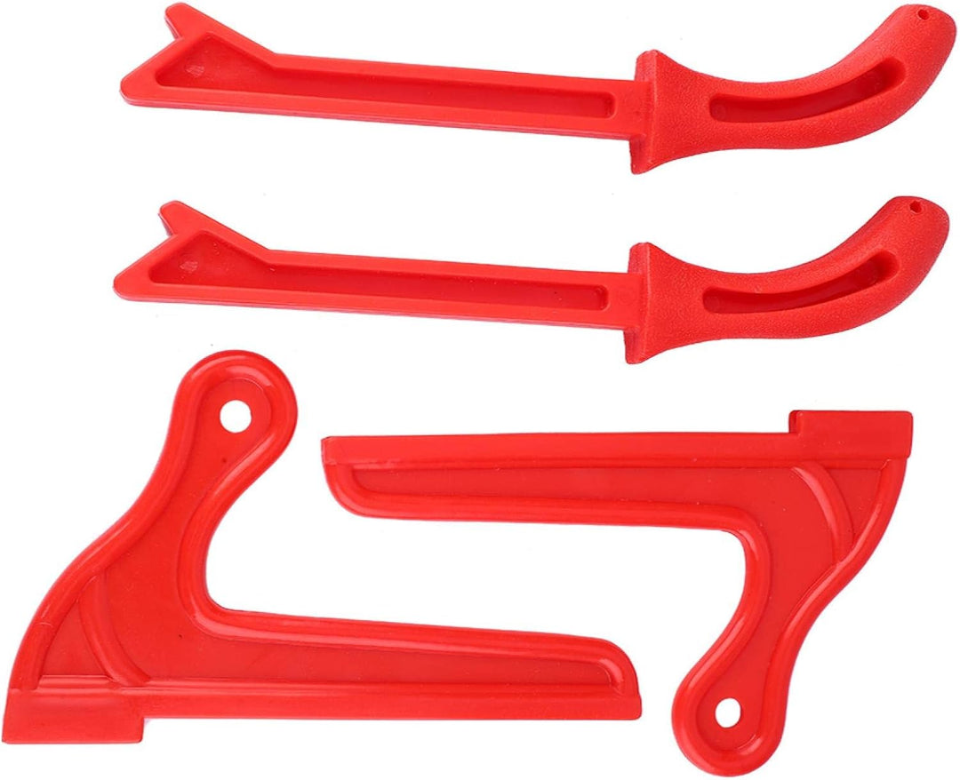 Sicherheits-Push-Stick-Set Handschutz für Tischkreissägen Bandsägen Tischlerwerkzeuge, 4er-Pack(rot)