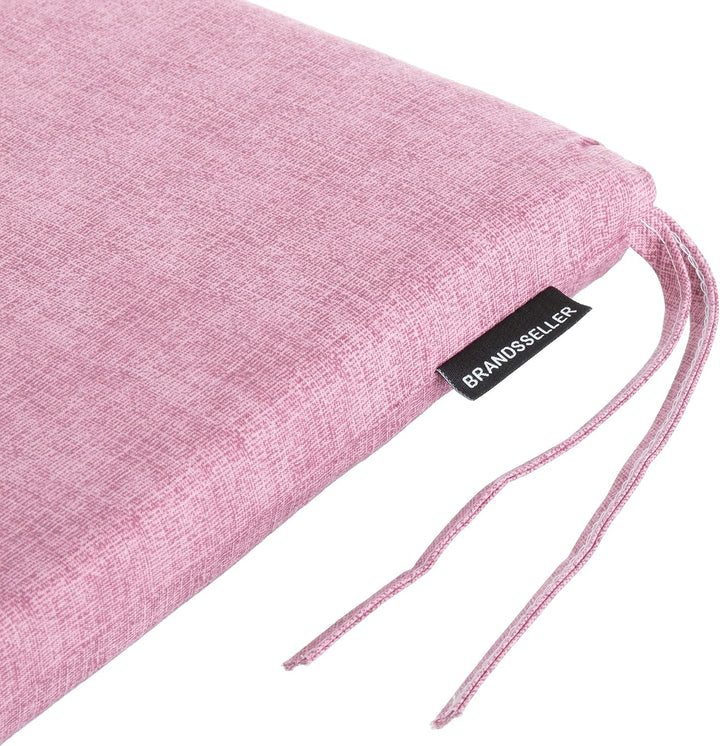 Brandsseller Sitzkissen ca. 40x40 cm mit Klettverschluss Stuhlauflage Sitzauflage 4 Kordelbändern fü