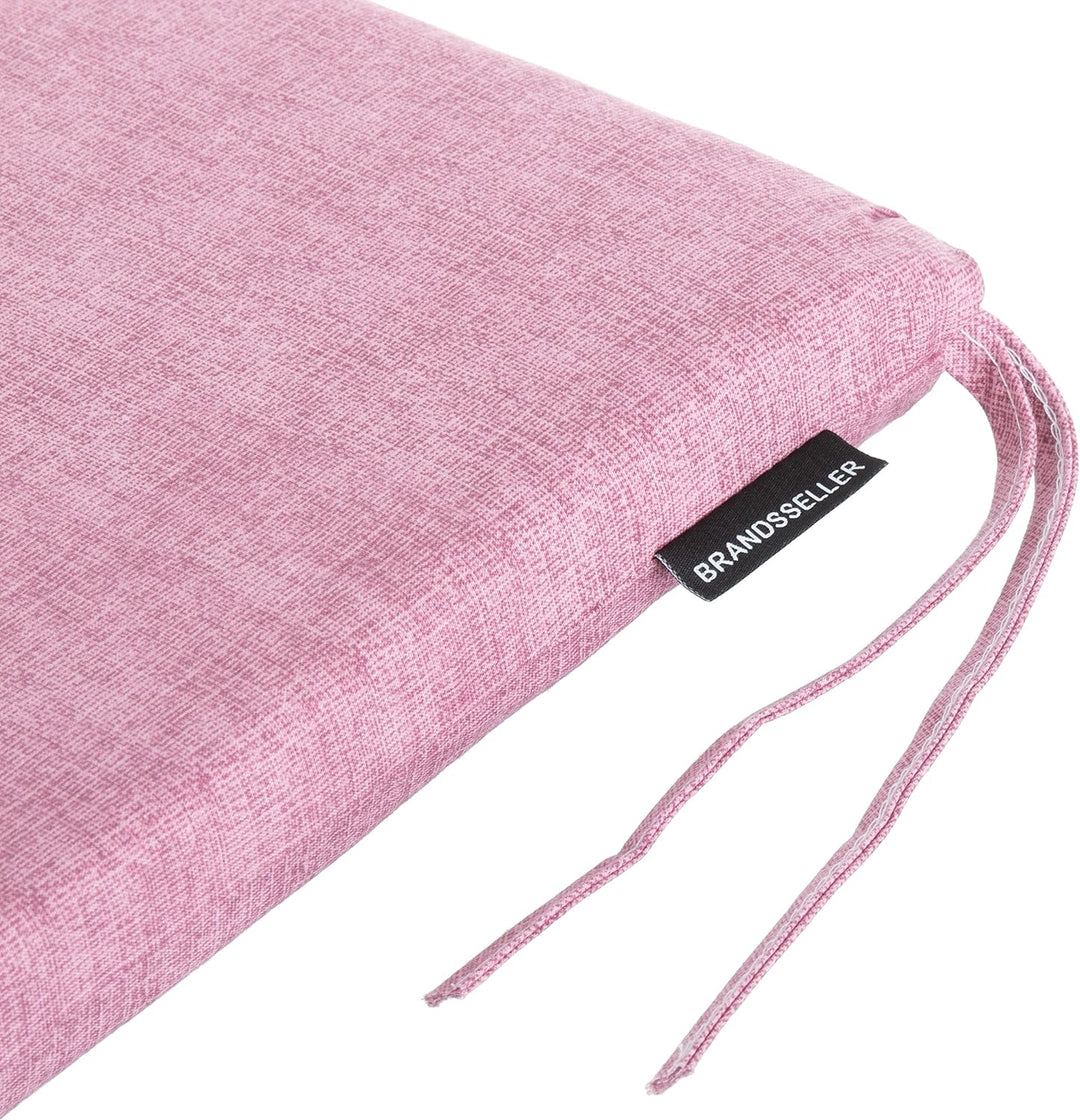 Brandsseller Sitzkissen Stuhlkissen Sitzauflage Stuhlauflage - Uni Farben mit 4 Kordelbändern für si