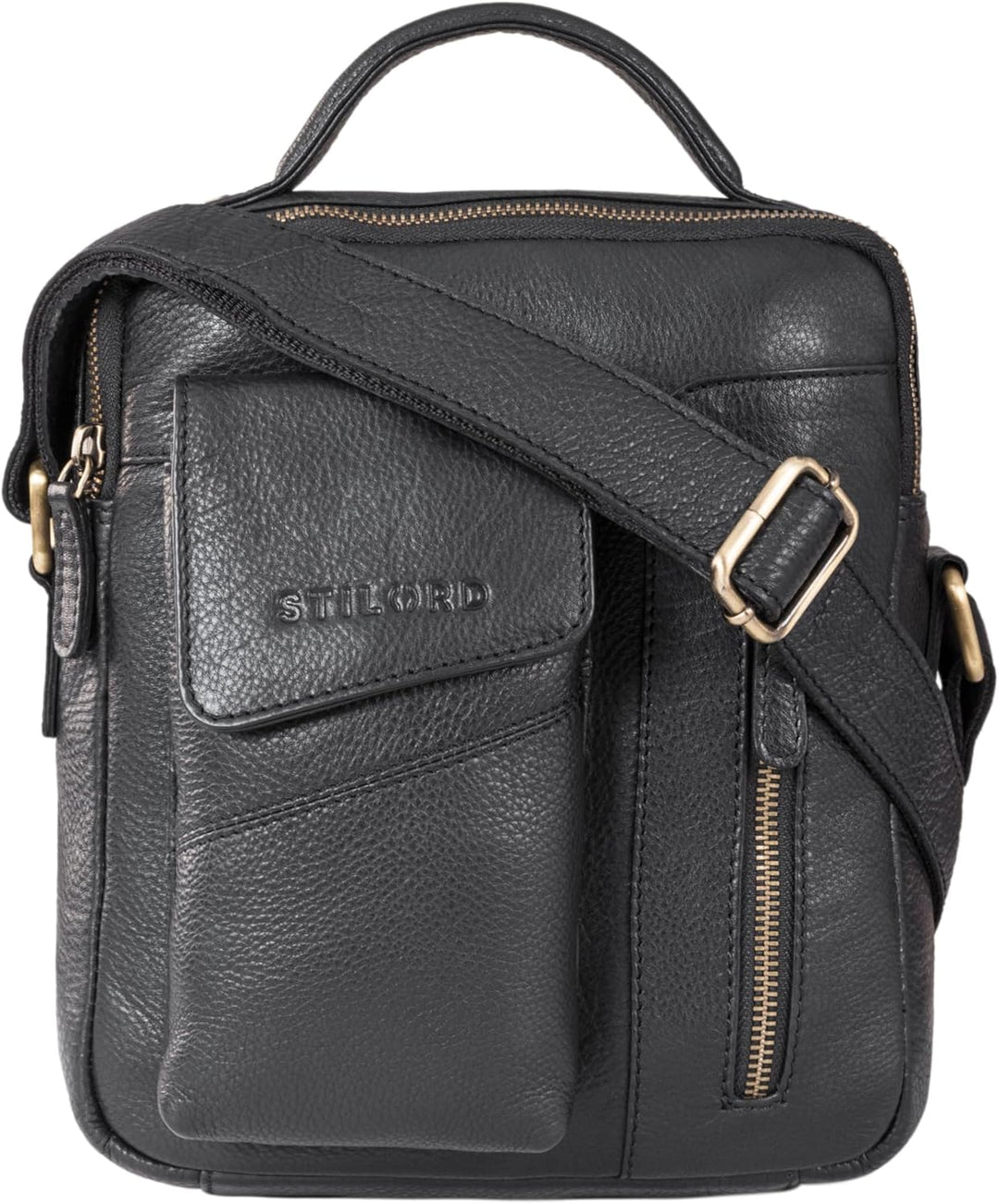 STILORD 'Otis' Stilvolle Umhängetasche Herren aus echtem Leder Klein - Schultertasche für modebewuss