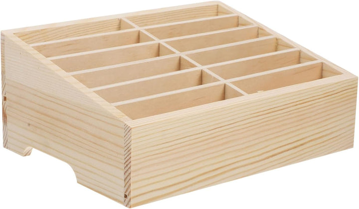 Ciieeo Box Handy-Aufbewahrungsbox Holzständer Desktop-Telefonhalter Holz-Desktop-Organizer Taschenre