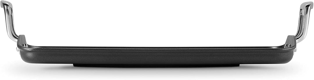 Le Creuset Aluminium-Antihaft Grillplatte mit Rillen, 35 cm, Für alle Herdarten inkl. Induktion geei