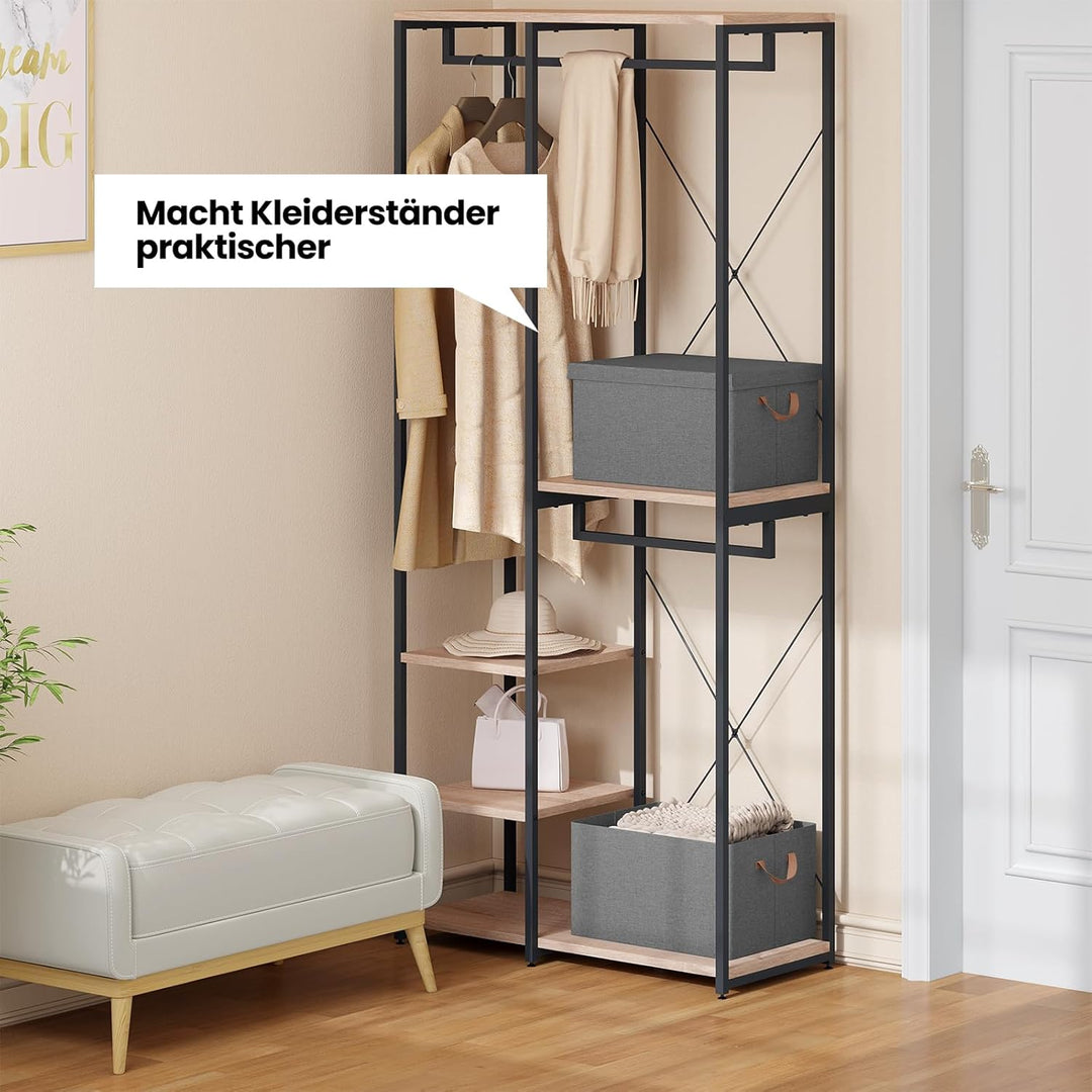 WOLTU Aufbewahrungsbox mit Deckel, 3er Set, Aufbewahrungskorb, Stoffbox, Organizer Box, Ordnungsbox,